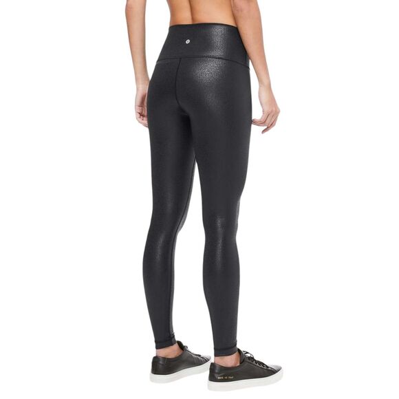 Lululemon Wunder Under High-Rise Tight Foil 28" *Luminosity Foil Print Black - Picture 5 of 11